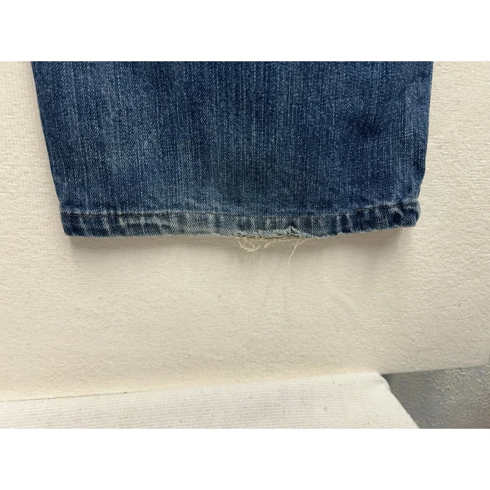 Y2K Levi's SilverTab True Boot Men's Blue Faded Distressed Denim Jeans 38x30
